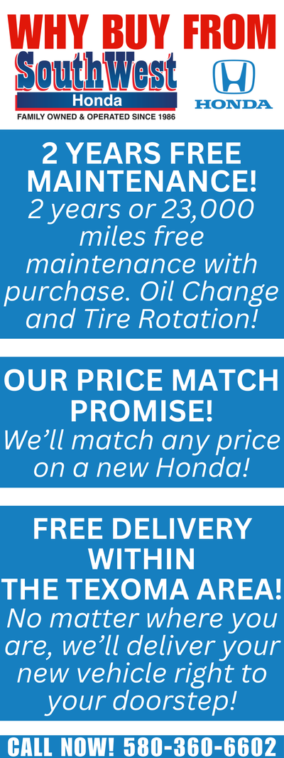 WHY BUY FROM SOUTHWEST HONDA!